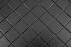Disegno a mano quadrato alluminio nero Silk Brushed piastrelle da parete backsplash MOS200-L3B_m