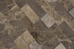 Campione a mano di rivestimento in pietra naturale composita Emperador MOS200-M52_m