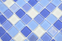 Mano modello quadrato Crystal mix verde chiaro pastello fluorescente muro piastrelle backsplash cucina doccia bagno MOS88-1006_m