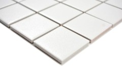 Piastrelle di ceramica dipinte a mano a mosaico bianco antico SLIPPROOF piastrelle backsplash cucina bagno - MOS14-0111-R10_m