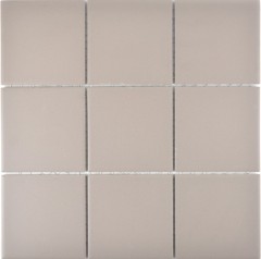 Piastrella di mosaico in ceramica grigio chiaro non smaltata MOS22-1204