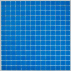 Schwimmbad piastrella di mosaico mosaico di vetro blu cobalto incollata su carta - MOS200-A15-P_f