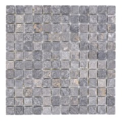Marmo mosaico Grigio chiaro Grigio Antracite Pietra naturale Antica MOS36-TN23_f