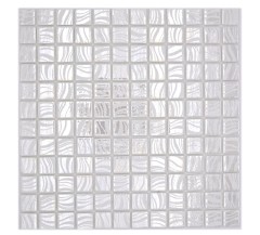 Mosaico piastrelle piscina mosaico piscina mosaico bianco crema argento lucido metallico parete doccia SPAGNA - MOS220-78252U_f