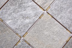 Mosaico ceramico dipinto a mano grigio crema antracite effetto pietra Piastrella MOS22-BH957_m