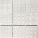 Retro vintage ART DEKO mosaico piastrelle muro ceramica grigio rivestimento cucina piastrelle bagno piastrelle WC - MOS22B-1402