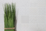 Mosaico retro vintage dipinto a mano in ceramica grigio Geo Grey MOS22B-1402_m