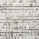 Mosaico in ceramica retro vintage grigio cachi backsplash MOS18D-1402