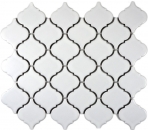 Piastrella di mosaico vintage fiorentina in ceramica bianca opaca backsplash cucina bagno - MOS13-11WM