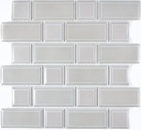 Metro Subway Tiles Grey Mud Facet Mosaic Tile Ceramic Tile Backsplash Kitchen Wall MOS26WM-0202