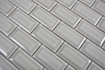 Campione a mano mini metro mosaico piastrelle ceramica backsplash pietra grigio MOS26-0204_m