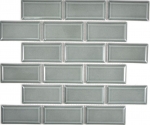 Metro Subway Tiles Petrol Grey Green Facet Mosaic Tile Ceramic Tile Backsplash Kitchen Wall MOS26M-0218