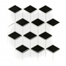 Piastrelle mosaico ceramica 3D cubo bianco nero opaco piastrelle da parete bagno MOS13-OV09_f | 10 tappetini mosaico