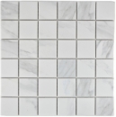 Mosaico Carrara look bianco grigio ceramica bagno piastrelle backsplash cucina MOS14-0102_f | 10 mosaico tappetini