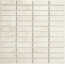 Mosaico a bastoncino in ceramica effetto pietra beige chiaro backsplash cucina MOS24-STSO45
