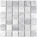 Piastrella di ceramica a mosaico aspetto pietra naturale struttura travertino grigio backsplash MOS16-0211
