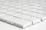 Alzatina per doccia in ceramica dipinta a mano WHITE GLOSSY piastrella per bagno alzatina per cucina MOS18D-0101_m