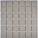 Piastrella a mosaico in ceramica grigio chiaro non smaltata antiscivolo piatto doccia splashback piastrella backsplash - MOS14-1202