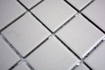 Piastrella di mosaico dipinta a mano in ceramica grigio chiaro non smaltata per lalzatina della cucina MOS14-1202_m