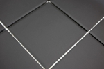 Piastrella di mosaico dipinta a mano in ceramica nera non smaltata per lalzatina della cucina MOS14-CU922_m