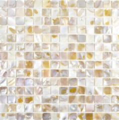 Mosaico in madreperla Mosaico a conchiglia bianco beige chiaro doccia a parete MOS150-SM203