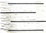 Aste per piastrelle a mosaico alluminio composito argento opaco spazzolato lucido glitterato nero MOS49-L402GB