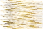 Pannello posteriore a mosaico alluminio marrone chiaro composito alluminio mattone spazzolato Luce colorata MOS49-L102L_f