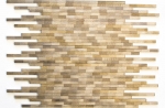 Aste per mosaico alluminio marrone mattone composito spazzolato Colore scuro MOS49-L103D