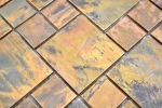 Piastrella di mosaico a mano in rame combinazione rame marrone cucina MOS49-1502_m