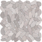 Ciottoli di fiume Ciottoli di pietra beige chiaro marrone Ciottoli di pietra Backsplash di piastrelle Piatto doccia Piatto doccia Bagno - MOS30-IN10
