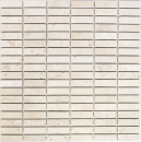 Travertino mosaico piastrelle terrazza pavimento pietra naturale beige crema striscia piastrelle backsplash parete rivestimento cucina piastrelle bagno - MOS43-46158