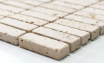 Piastrella di mosaico dipinta a mano Travertino pietra naturale beige Chiaro Antique Travertine MOS43-46158_m