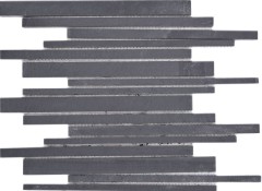 Piastrella di ardesia a mosaico in pietra naturale rivestimento della parete della cucina nero antracite - MOS34-0225