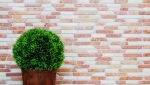 Piastrella di mosaico dipinta a mano marmo pietra naturale beige rosso Brick RossoCream MOS40-0135_m