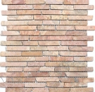 Mosaico di marmo pietra naturale rosso Brick Rossoverona composito piastrelle da parete cucina alzatina piatto doccia - MOS40-0145