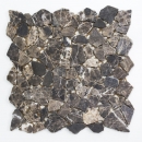 Piastrella di mosaico marmo pietra naturale beige cava Ciot Castanao MOS44-30-180_f