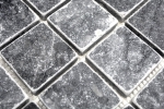 Piastrella di mosaico dipinta a mano marmo pietra naturale nero Nero Antique Marble MOS36-0404_m