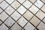 Campione a mano di piastrelle di travertino pietra naturale beige Chiaro Travertino Antico MOS43-46023_m