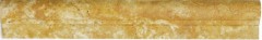 Bordo travertino pietra naturale giallo oro profilo pietra naturale oro marrone aspetto antico parete bagno cucina sauna - MOSProf-51348