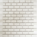 Piastrelle di mosaico quarzo composito pietra artificiale Brick Artifical bianco MOS46-0104