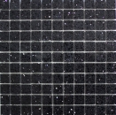 Piastrelle di mosaico quarzo composito pietra artificiale Nero artificiale MOS46-ASM22