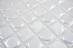 Piastrella di mosaico campione a mano ECO Recycling GLAS ECO bianco metallizzato 3DR MOS350-12_m