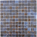 Mosaico di vetro Rivestimento sostenibile Riciclaggio di ossido di bronzo MOS360-07