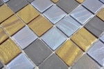 Mosaico dipinto a mano ECO Recycling GLASS ECO nero antracite satinato oro bronzo ossido MOS360-357_m