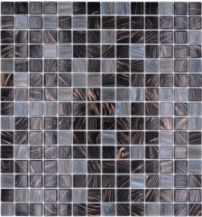 Piastrelle di vetro a mosaico grigio rame nero antracite doccia splashback piastrelle backsplash MOS54-0108