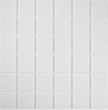 Piastrella di mosaico Mosaico di vetro super bianco BAGNO WC Cucina MURO Tappeto di mosaico MOS69-0101