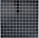 Piastrella di mosaico Mosaico di vetro traslucido Cristallo nero BAGNO WC Cucina MURO MOS63-0302_f | 10 tappetini di mosaico