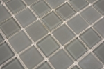 Mosaico dipinto a mano Mosaico di vetro traslucido Cristallo grigio antracite opaco MOS63-2602_m