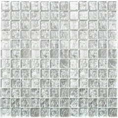Mosaico di vetro argento mosaico texture piastrelle backsplash cucina parete MOS123-8SB16