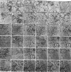 Mosaico di vetro Piastrella backsplash argento antracite nero struttura metal look MOS126-CM4BL22